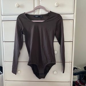 Brown Long Sleeve Bodysuit by Du Jour